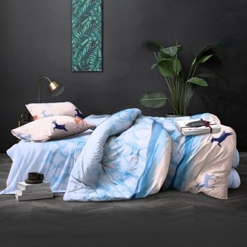 Bedding Set Gold calico Skailend, Queen, 50*70, Gold Calico