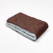 Microfiber blanket duet - silver/chocolate, 150*215