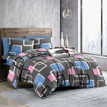 Bedding Set Gold calico Belaria, Queen, 50*70, Gold Calico