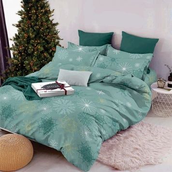Bedding Set Gold calico Lunidji, Queen, 50*70, Gold Calico