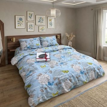 Bedding Set Gold calico Skalianna, Queen, 50*70, Gold Calico