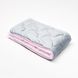 Microfiber blanket duet gray/rose, 150*215