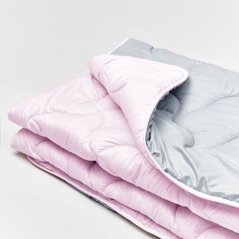 Microfiber blanket duet gray/rose, 150*215