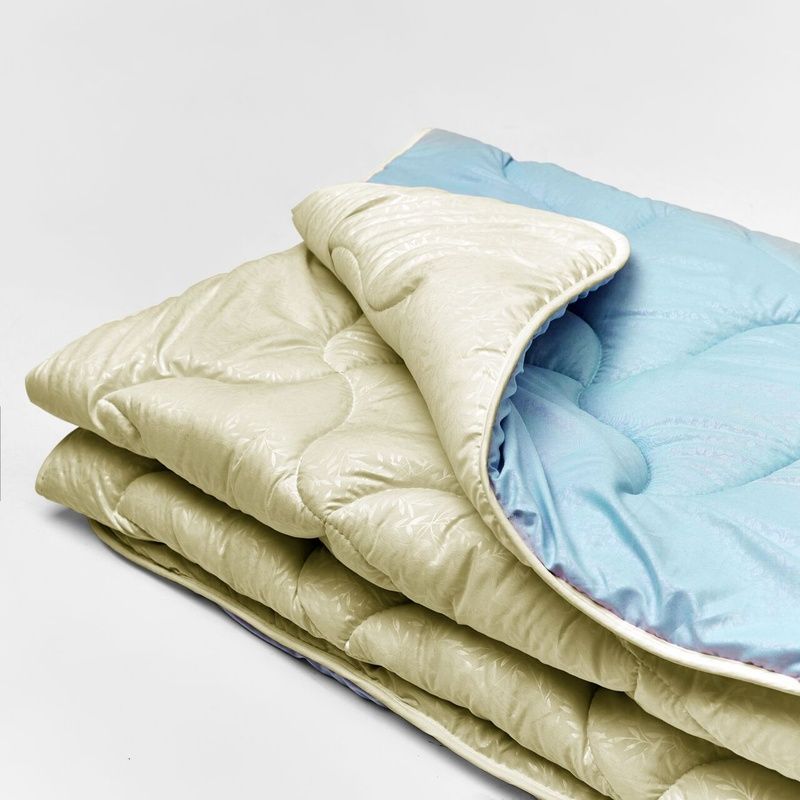 Microfiber blanket duet - blue/gold, 150*215