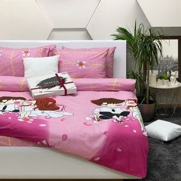 Bedding Set Gold calico Vanessa, Queen, 50*70, Gold Calico