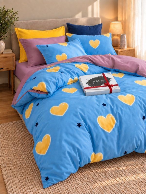 Bedding Set Gold calico Miorissa, Queen, 50*70, Gold Calico