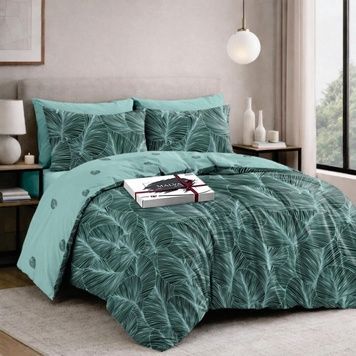 Bedding Set Gold calico Miroisa, Queen, 50*70, Gold Calico