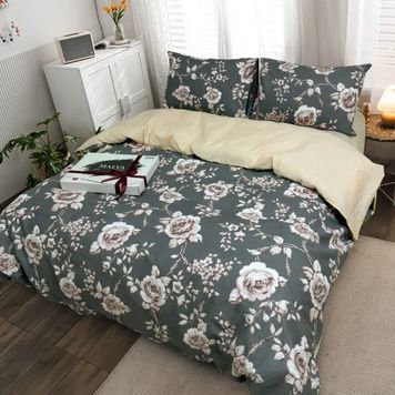 Bedding Set Gold calico Sagira, Queen, 50*70, Gold Calico