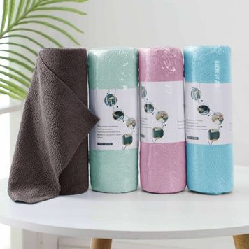 Microfiber towel - light grey, 25*25